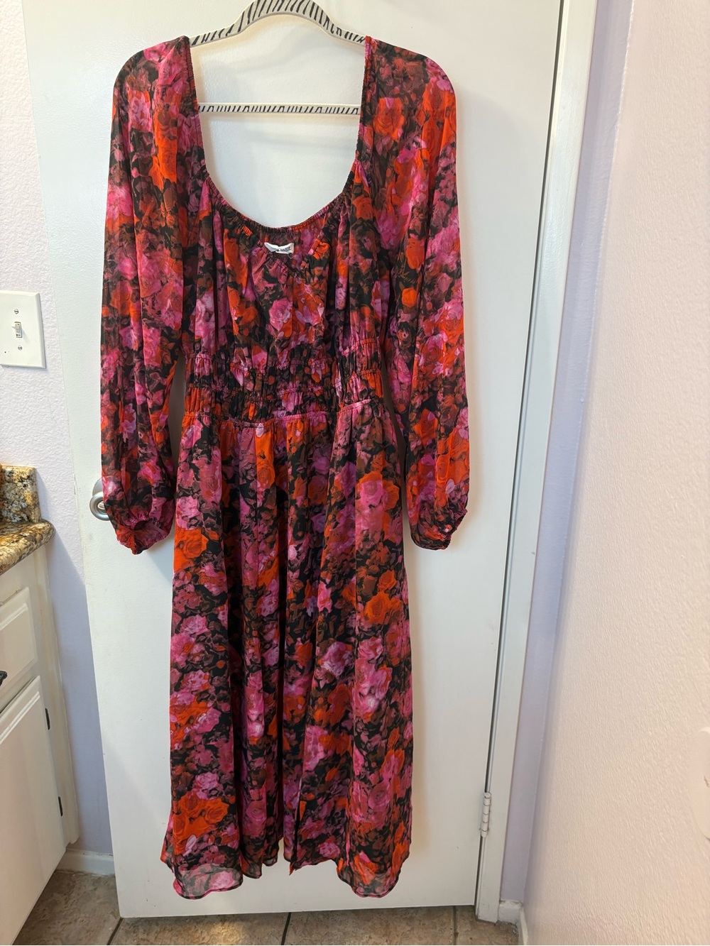 Steve Madden Laine Floral Print Midi/Maxi Dress